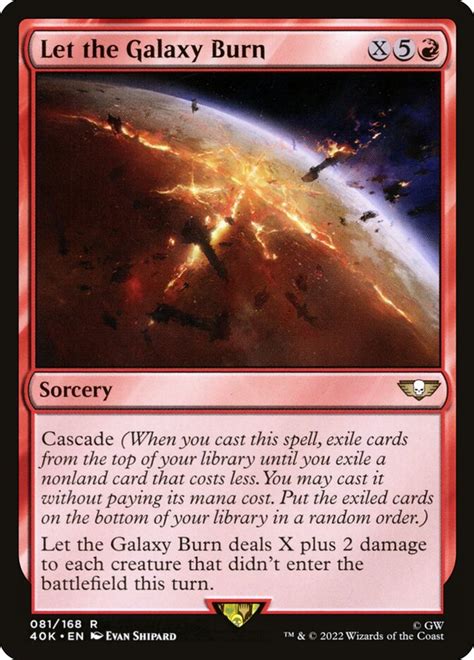 magic the gathering burn cards.
